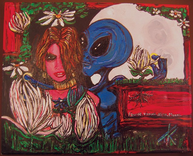 flower. woman. alien moon timkelly artist